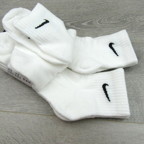 Nike Everyday Ankle Socks 6 Pack Men's Size XL 12-15 White NEW - Picture 7 of 10